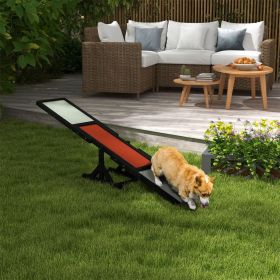 Dog Agility Ramp , Pet Seesaw (Color: as picture)